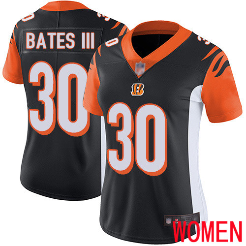 Cincinnati Bengals Limited Black Women Jessie Bates III Home Jersey NFL Footballl #30 Vapor Untouchable->youth nfl jersey->Youth Jersey